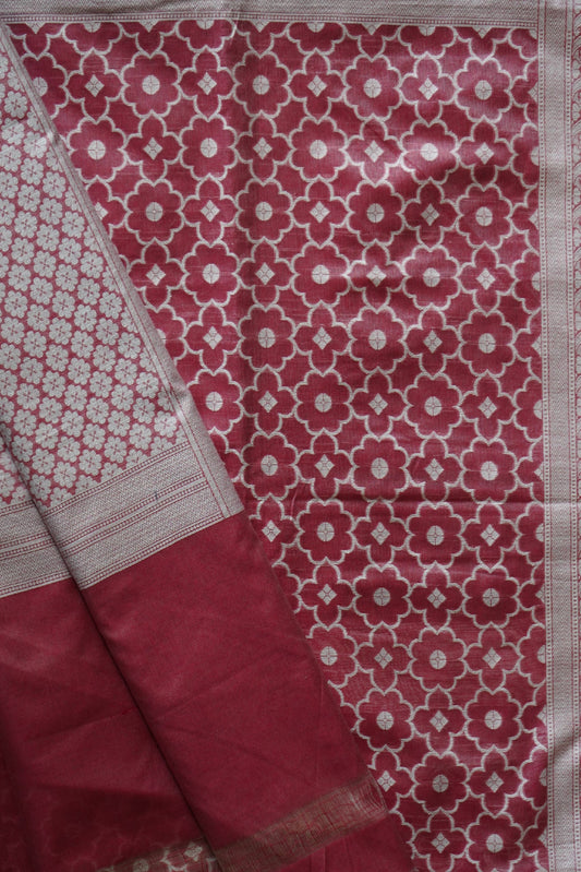 Banarasi Woven Cotton Saree with Resham work