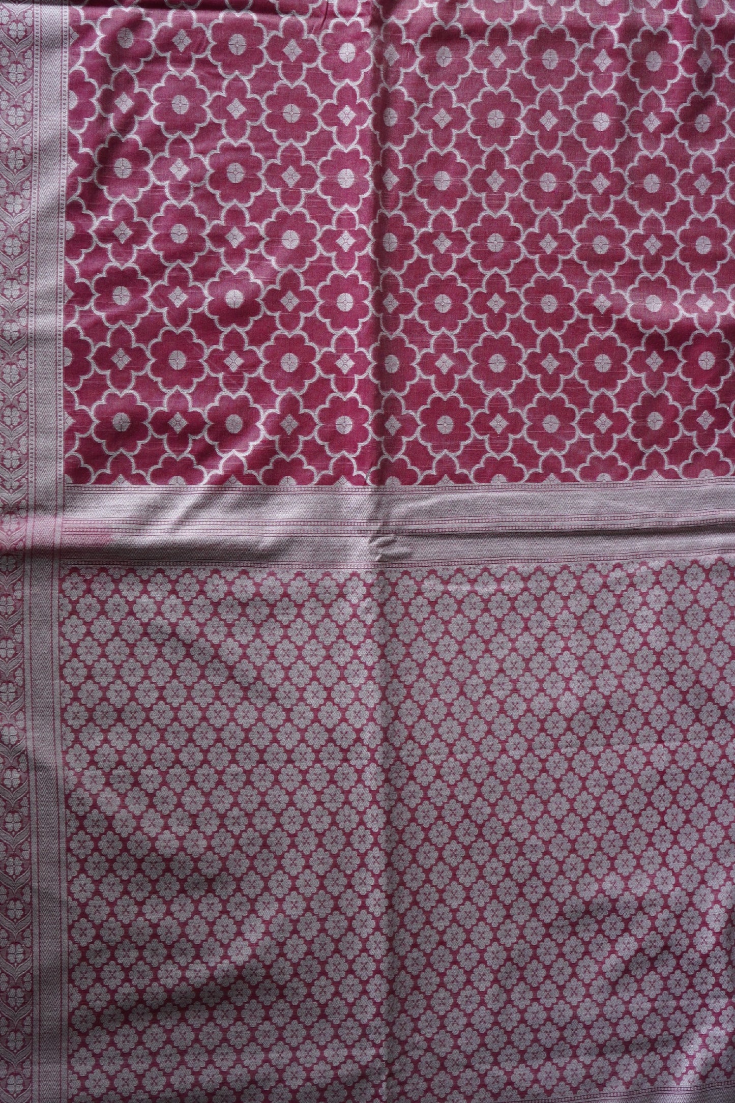 Banarasi Woven Cotton Saree with Resham work