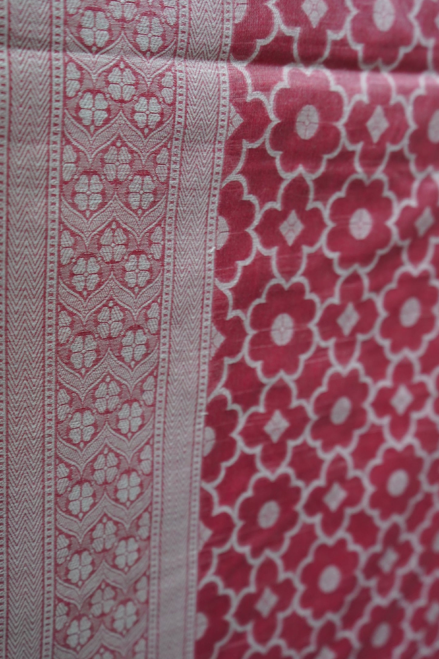 Banarasi Woven Cotton Saree with Resham work