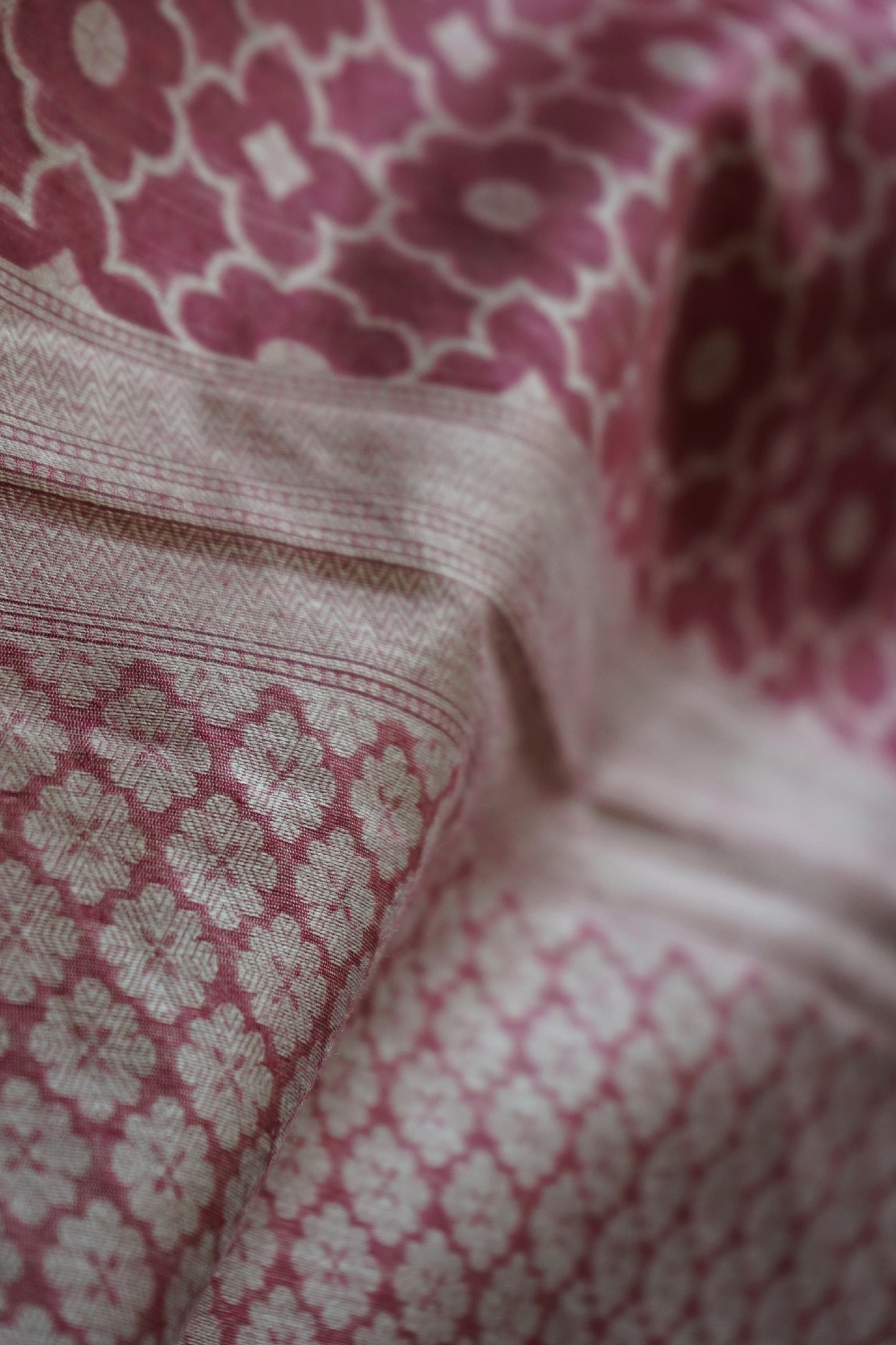 Banarasi Woven Cotton Saree with Resham work