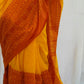 Yellow Pure Cotton Bengal Handloom Saree with Red Border