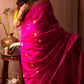 Pink with Yellow Butis Pure Silk Chanderi Saree
