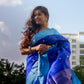 Royal Blue Pure Silk Chanderi Saree