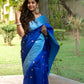 Royal Blue Pure Silk Chanderi Saree