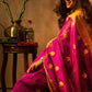 Magenta Pure Silk Chanderi Saree