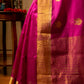 Magenta Pure Silk Chanderi Saree
