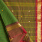 Chettinad Cotton Checks And Butta Green Saree