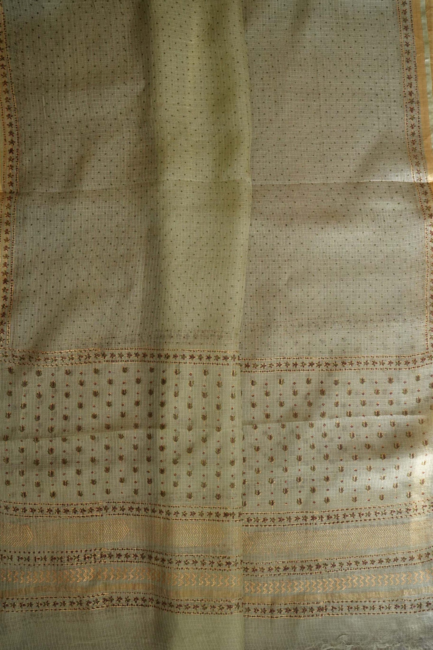 Hand Block Printed Kota Silk Dupatta