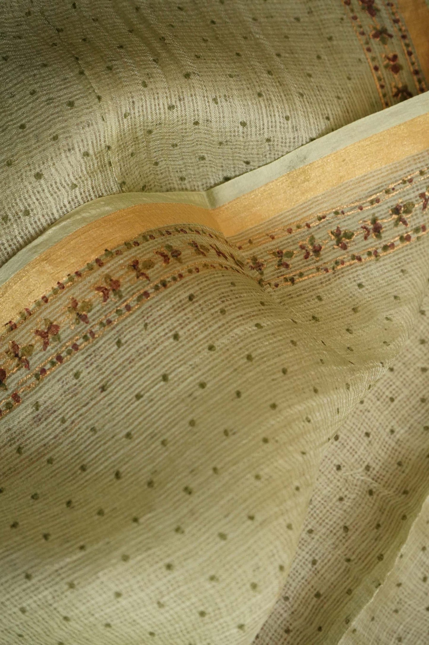 Hand Block Printed Kota Silk Dupatta