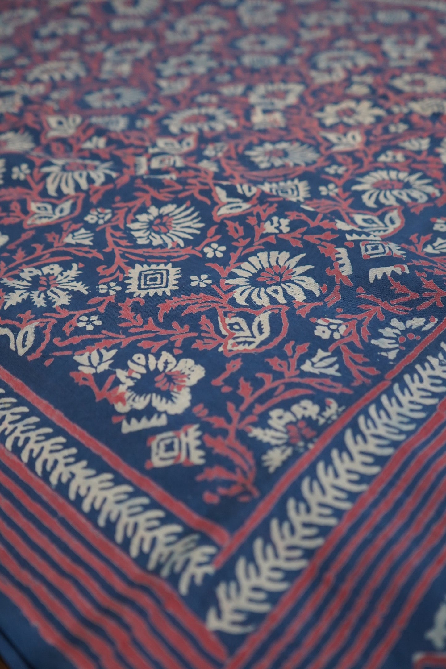 Hand Block Printed Mul Cotton Saree