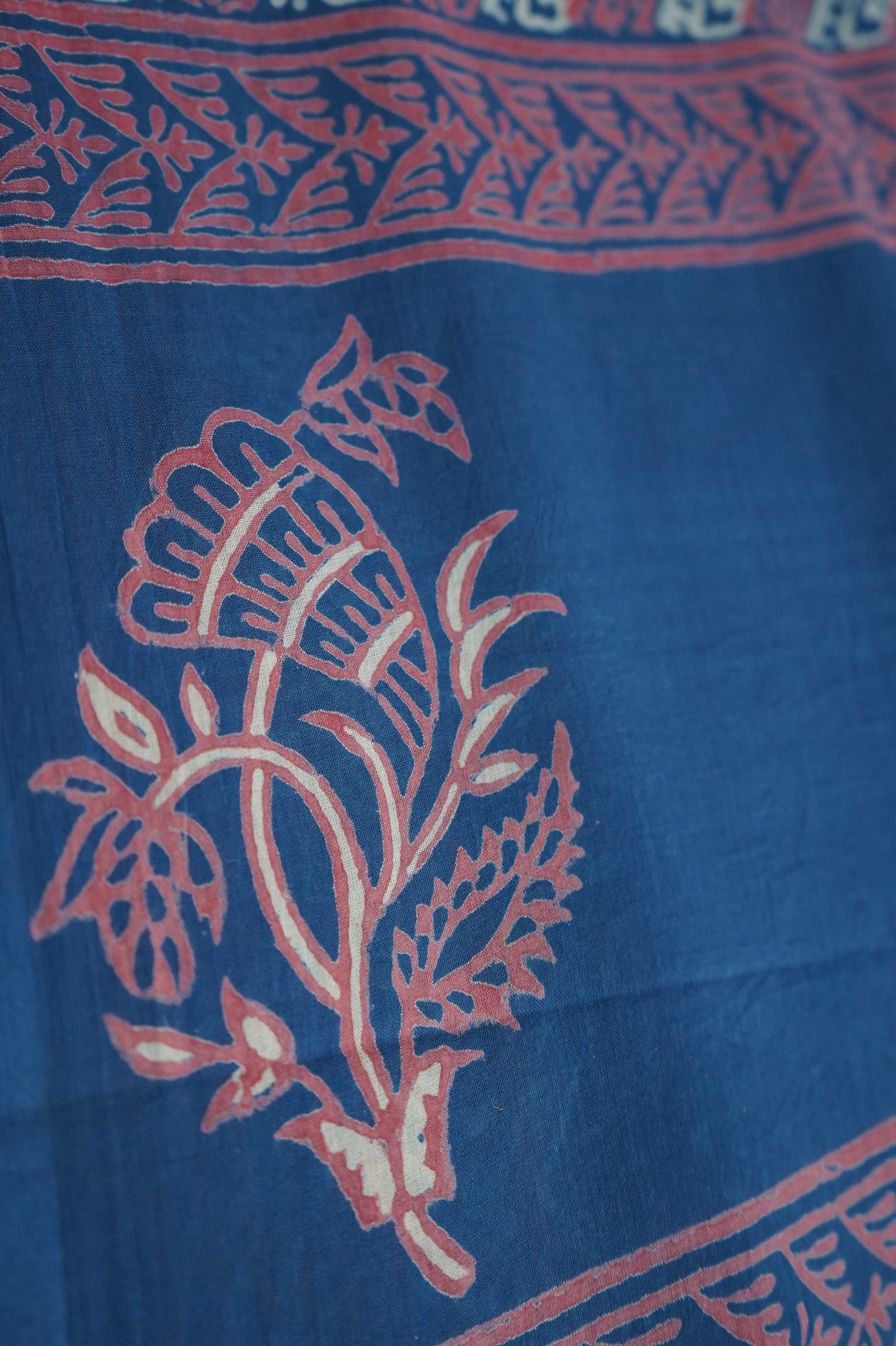 Hand Block Printed Mul Cotton Saree