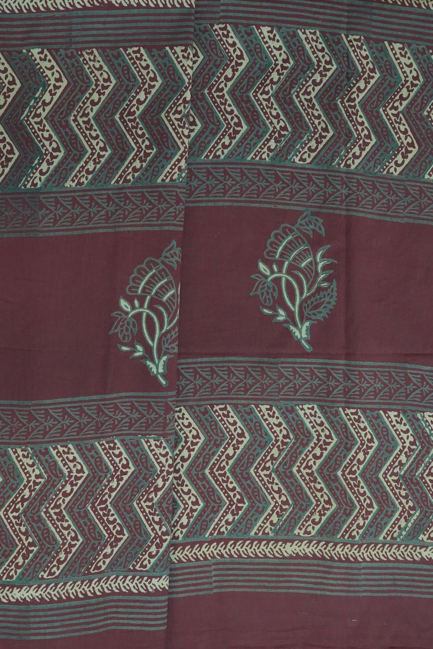 Hand Block Printed Mul Cotton Saree