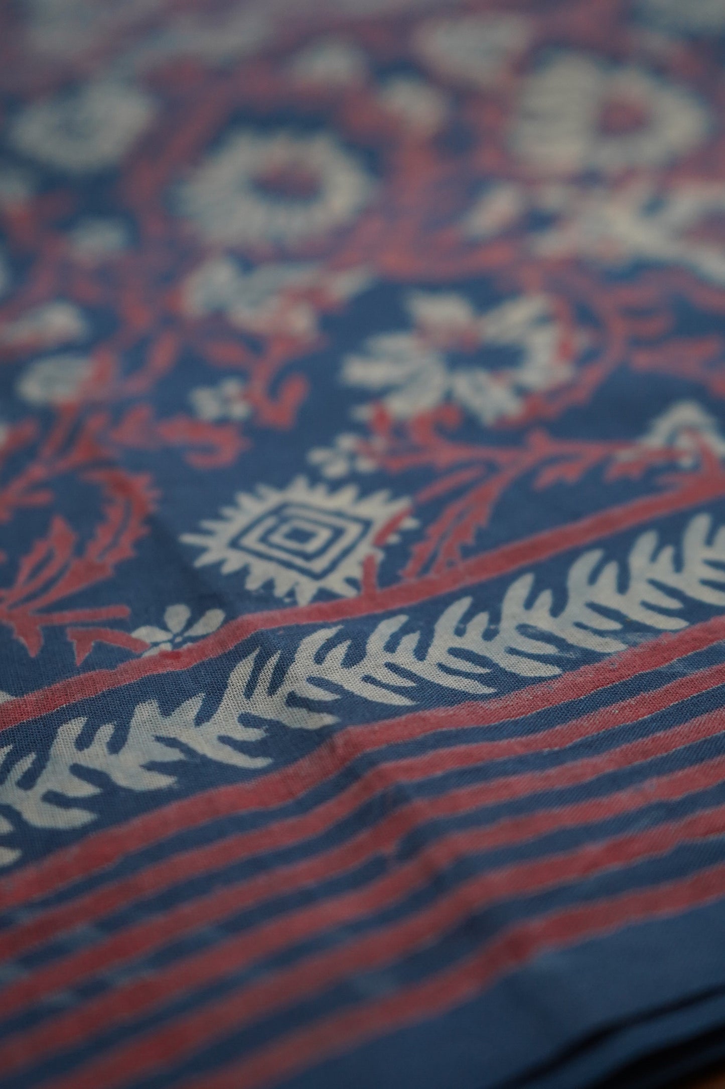 Hand Block Printed Mul Cotton Saree