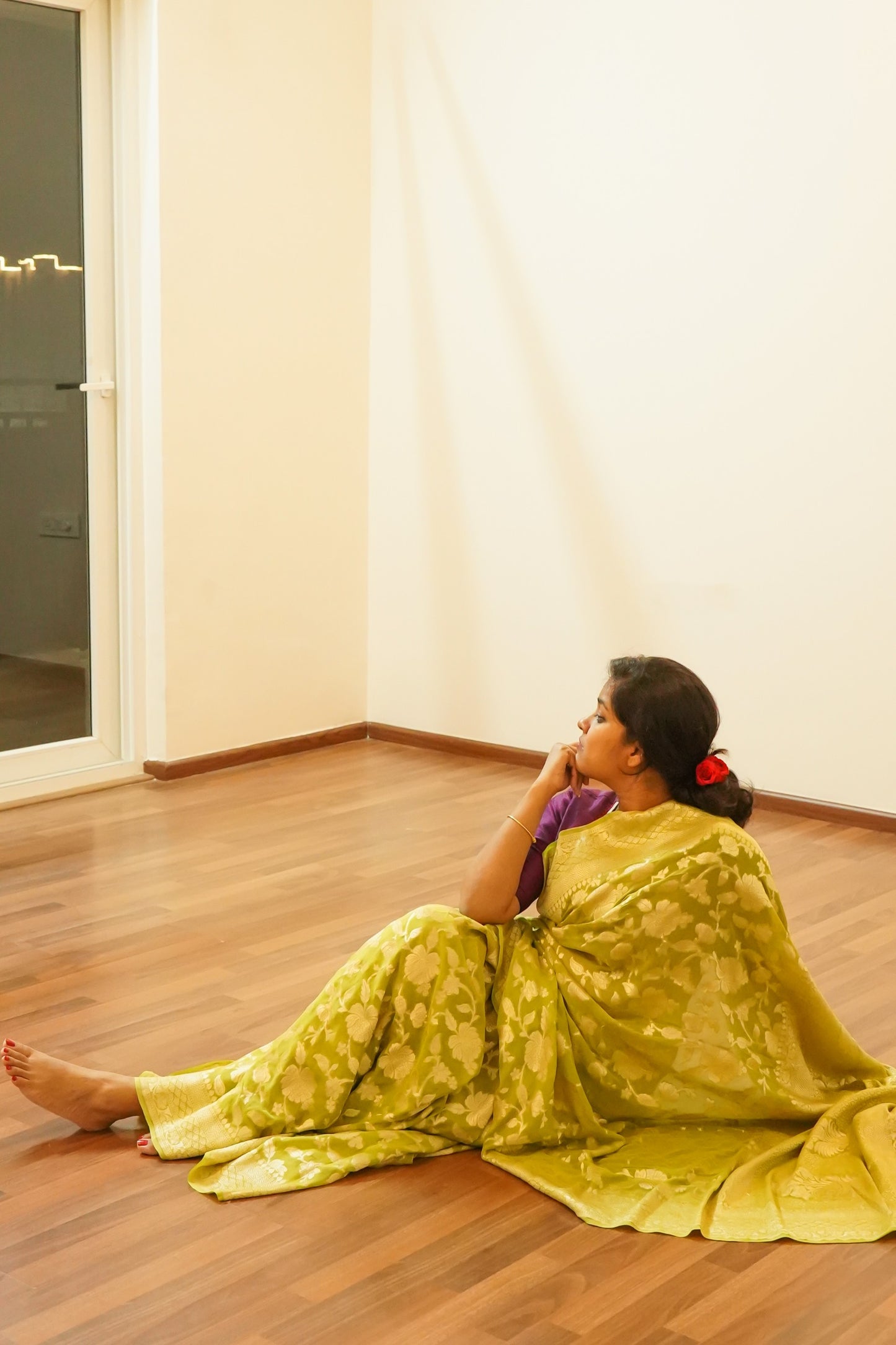 Georgette Banarasi Handloom Saree