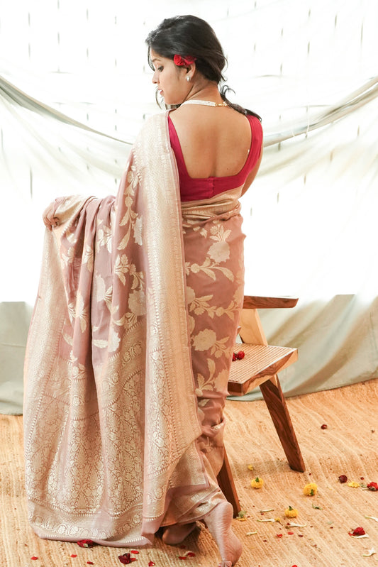 Muga Silk Banarasi Handloom Saree