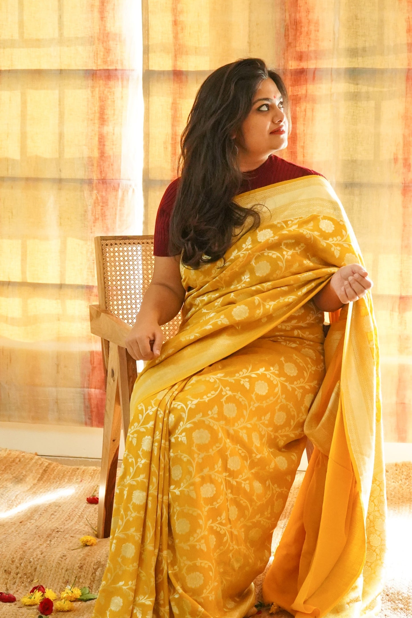 Muga Silk Banarasi Handloom Saree