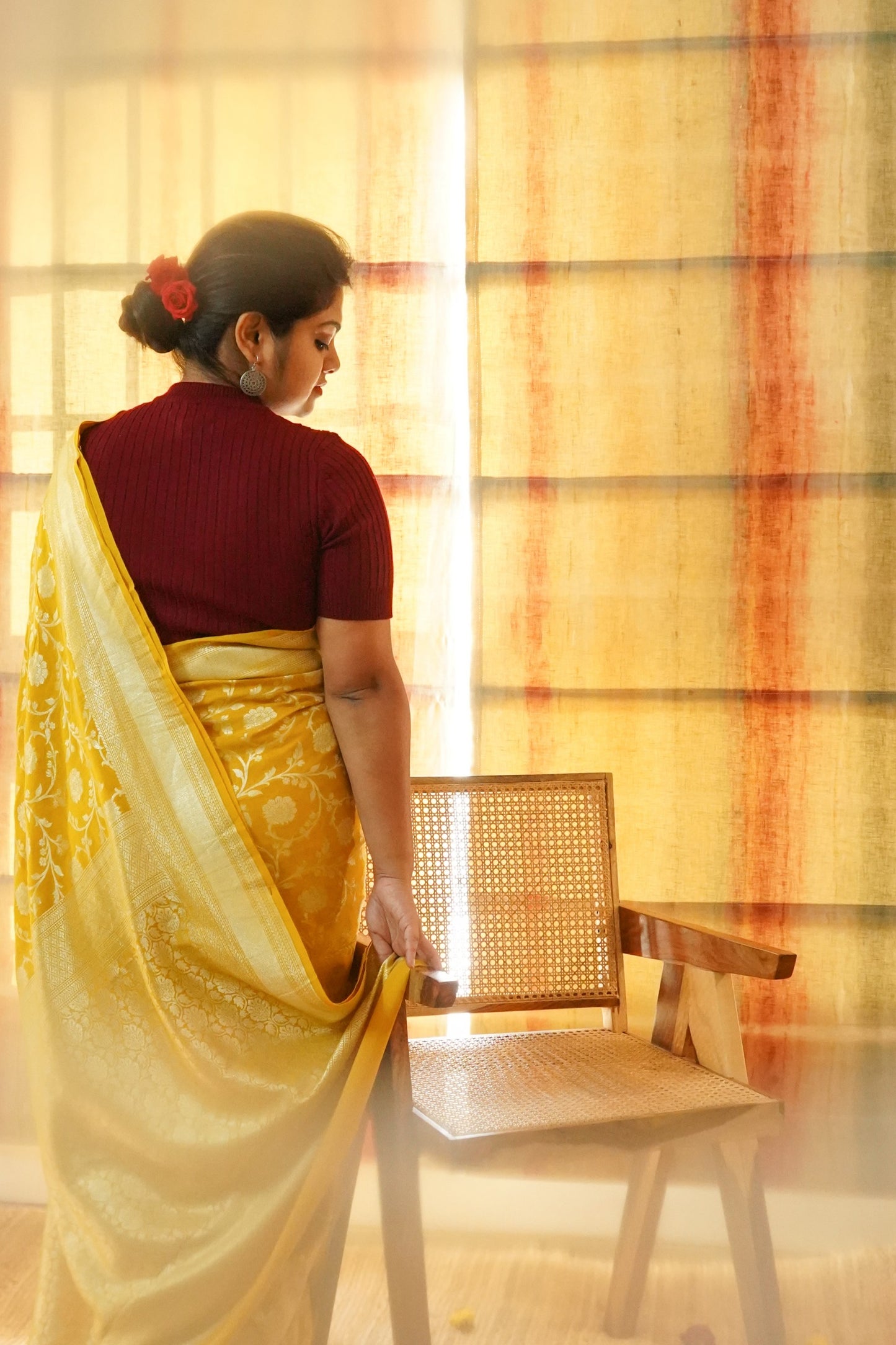 Muga Silk Banarasi Handloom Saree